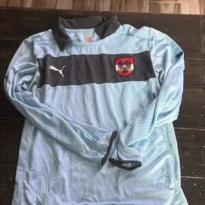 Light Blue Puma Austria Long Sleeve Jersey